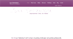Desktop Screenshot of lynngertenbachart.com